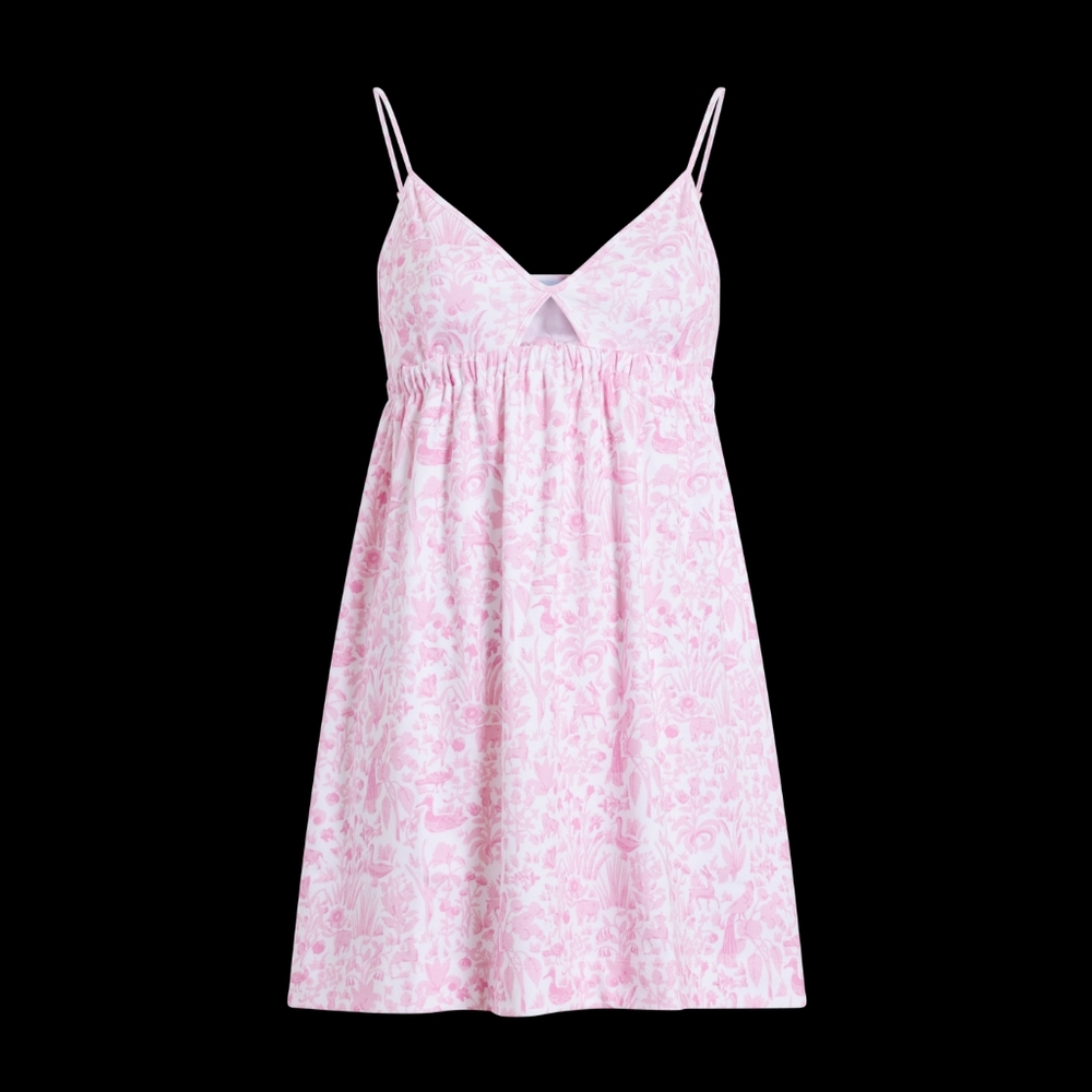 Hill House The Aurora Sleep Dress Pink Sherwood Forest Organic Cotton XS, L NWT - Picture 3 of 5